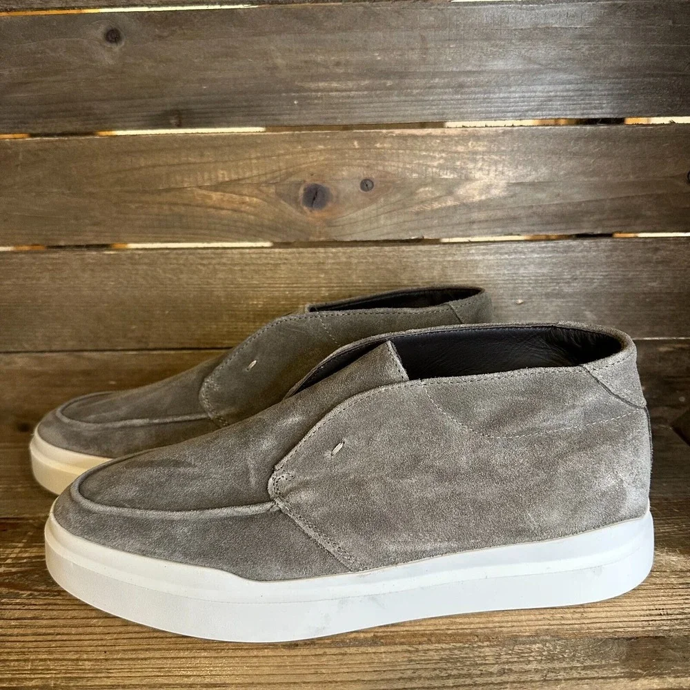 New NWOB Mens Boggi Gray Suede Leather Ankle‎ Chukka Boots Size EU 43 US 9 M